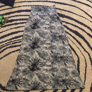 Tie die maxi skirt
